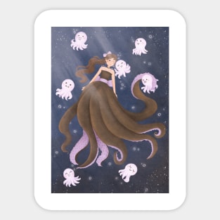 🐙 Octopus mermaid 🧜🏽‍♀️ Sticker